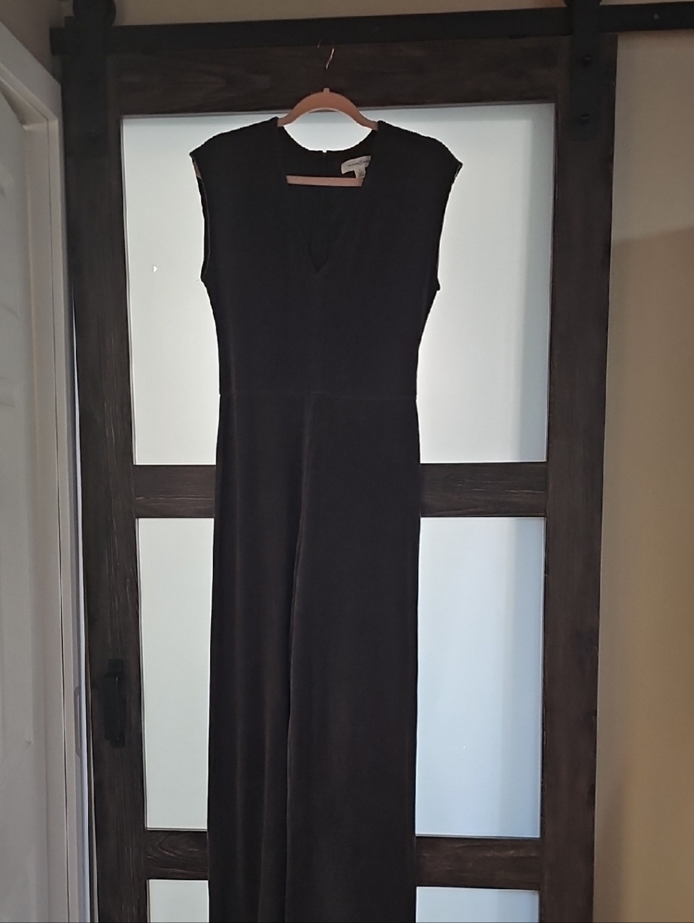 Treasure & Bond Greybrown Long-Sleeve Style Jumpsuit Dress